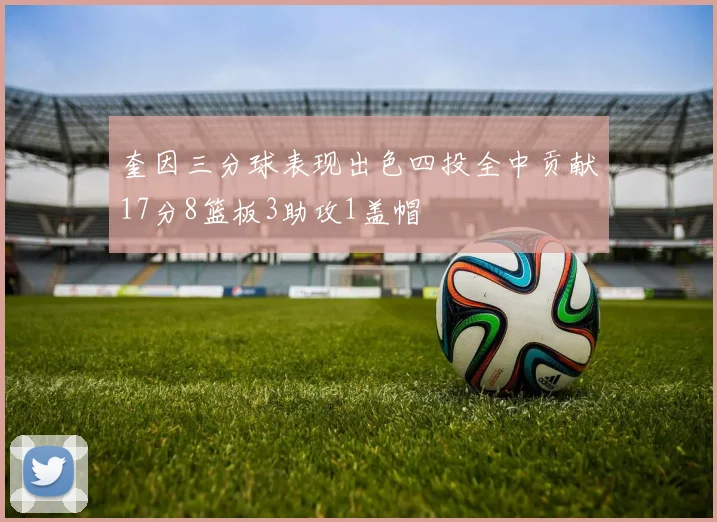 奎因三分球表现出色四投全中贡献17分8篮板3助攻1盖帽